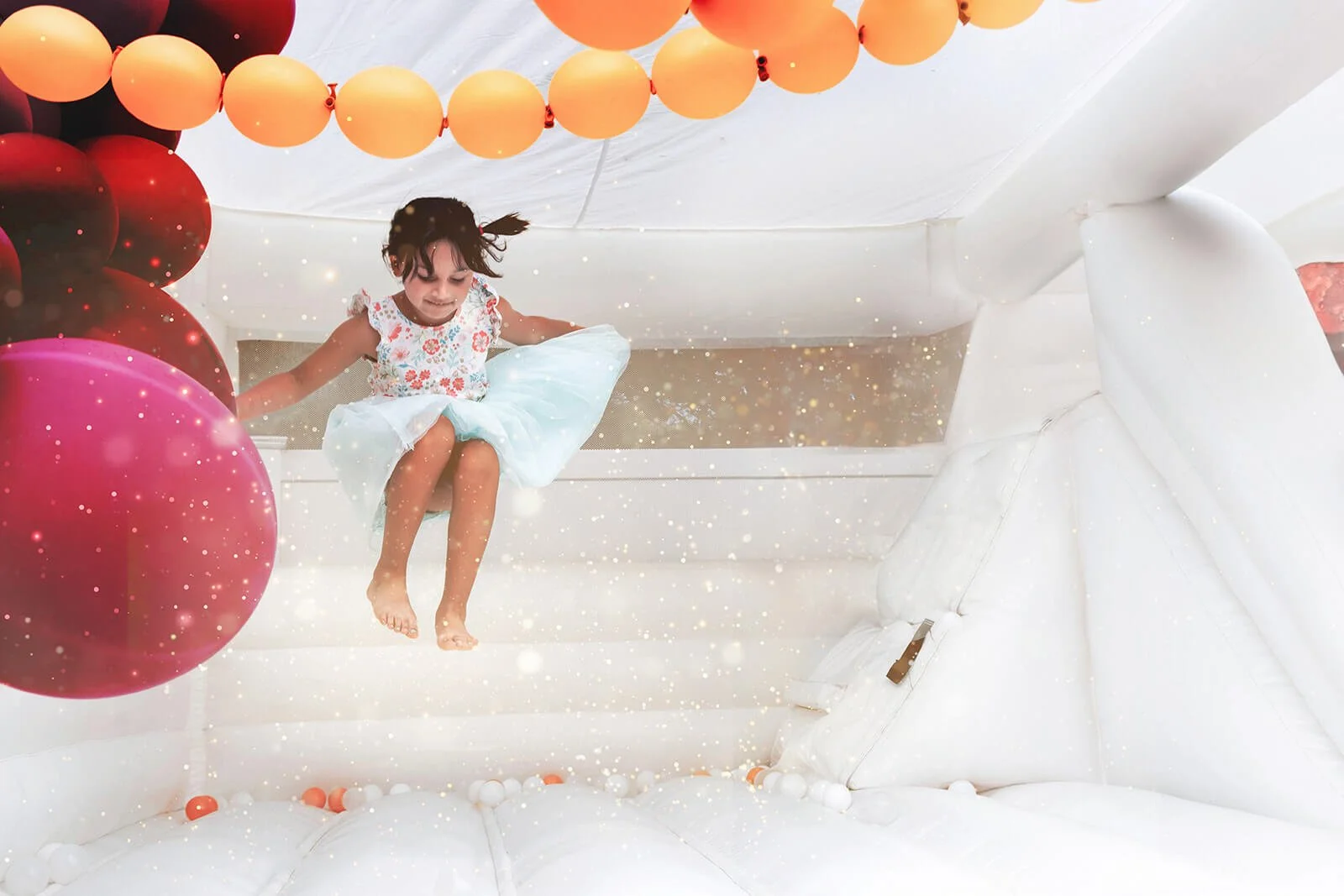 Vibrant Bounce House Balloon Garlands & Arches - Rockin